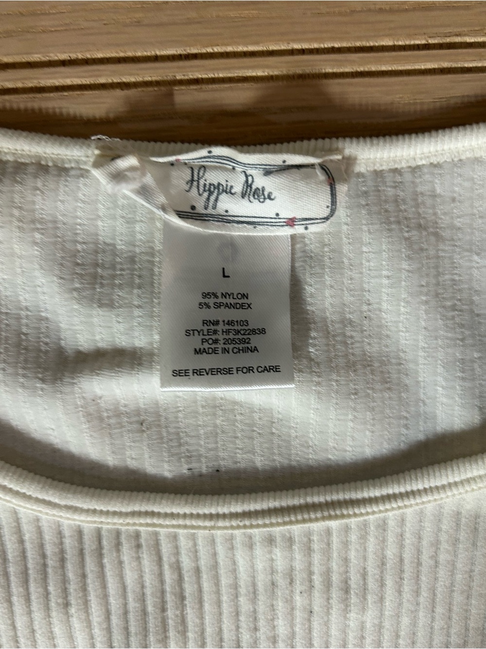 Long-sleeved Ribbed Bodysuit - Picture 4 of 4